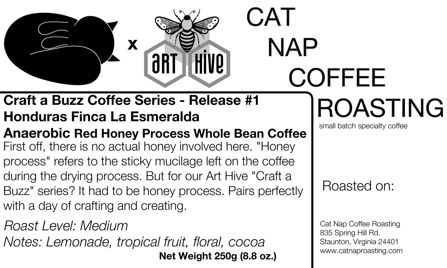 Craft a Buzz Coffee Series Release 1 - Honduras Finca La Esmeralda Anaerobic Red Honey Organic