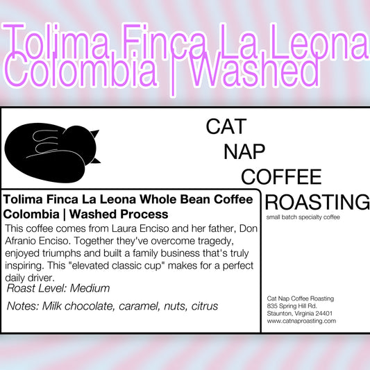 Tolima Finca La Leona Whole Bean Coffee Colombia | Washed Process